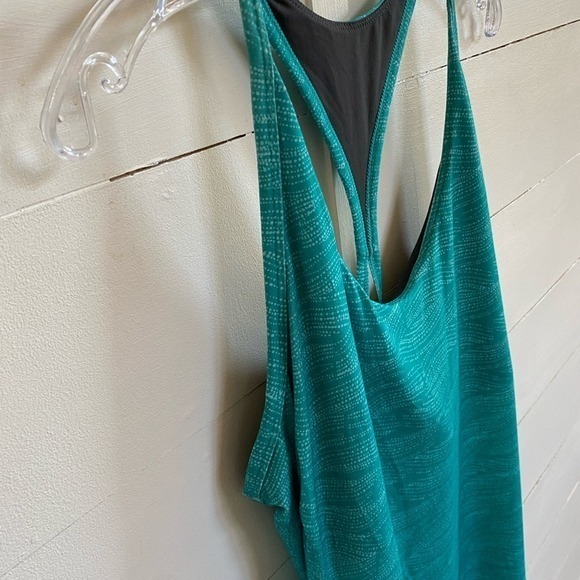 PrAna Opal Dress Racerback A-line w/Shelf Bra UPF Aquamarine Teal Size Large - Picture 5 of 14